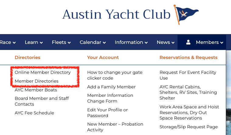 Member Directory Search